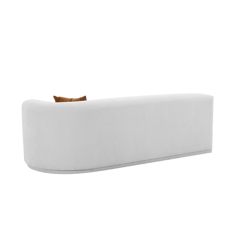 Fickle Grey Velvet Modular RAF Loveseat image number 3