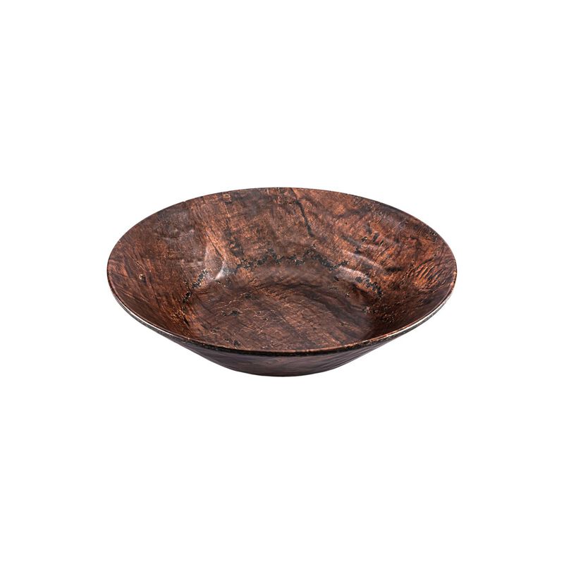 Turgla Composite dia.15.75" h:4.25" 7 qt. Round Brown Composite Bowl
