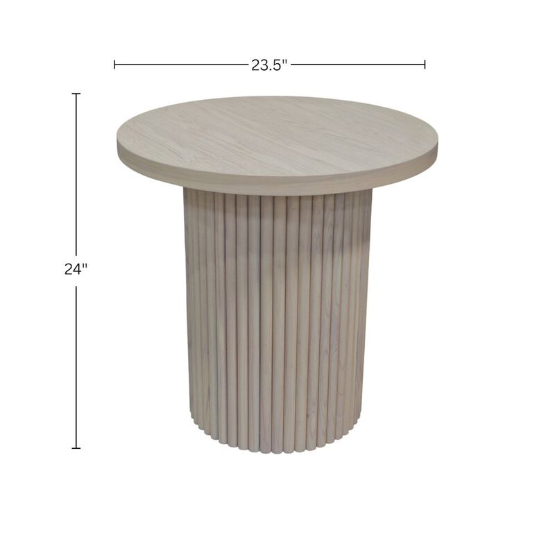 Alpine Furniture Reba Round End Table image number 3