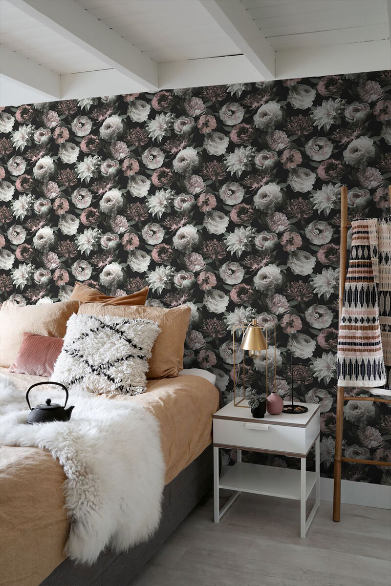 Contessa Blush Flowers Wallpaper image number 1
