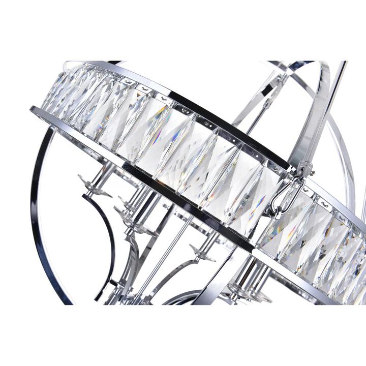 Arkansas 6 Light Chandelier With Chrome Finish
