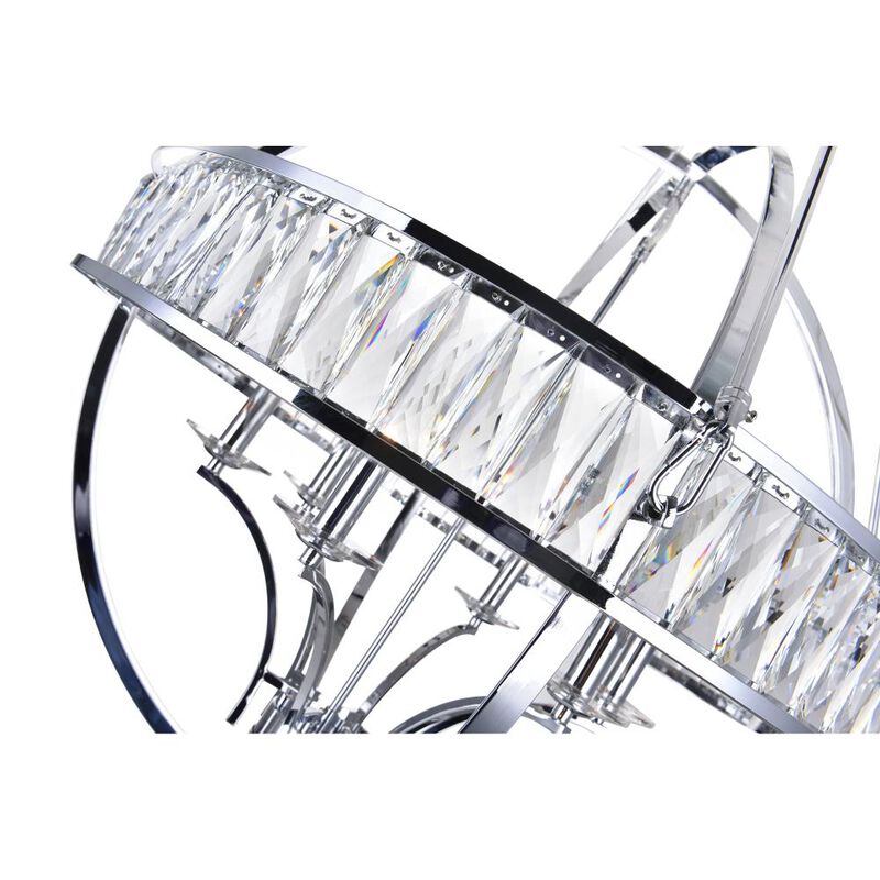 Arkansas 6 Light Chandelier With Chrome Finish