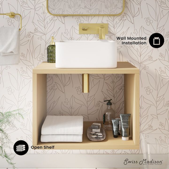 Concorde 24" Wall-Mounted Bathroom Vanity with Sink Top