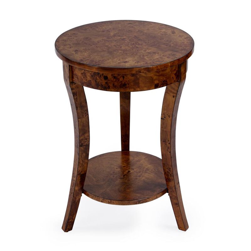 Butler Specialty Holdin Round 18"W Side Table, Medium Brown image number 0