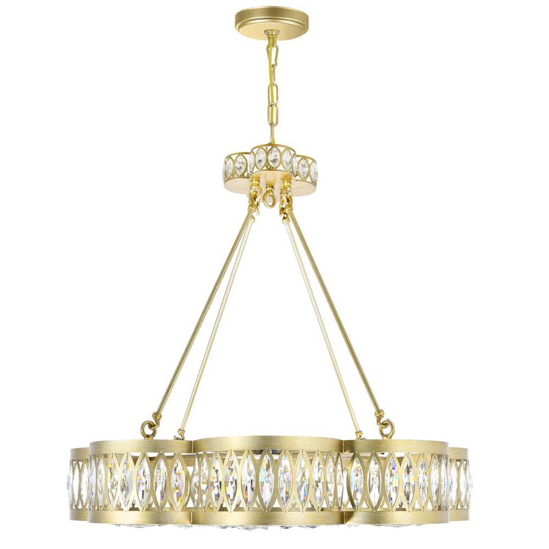 CWI Lighting Nova 8 Light Chandelier With Champagne Finish