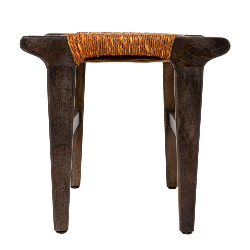 Mango Wood and Jute Stool image number 2