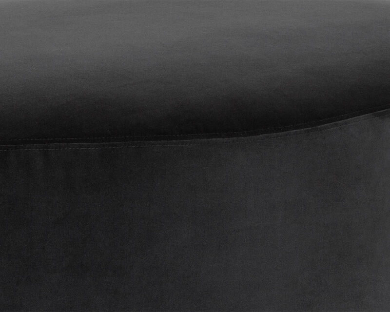 Soraya Black Ottoman
