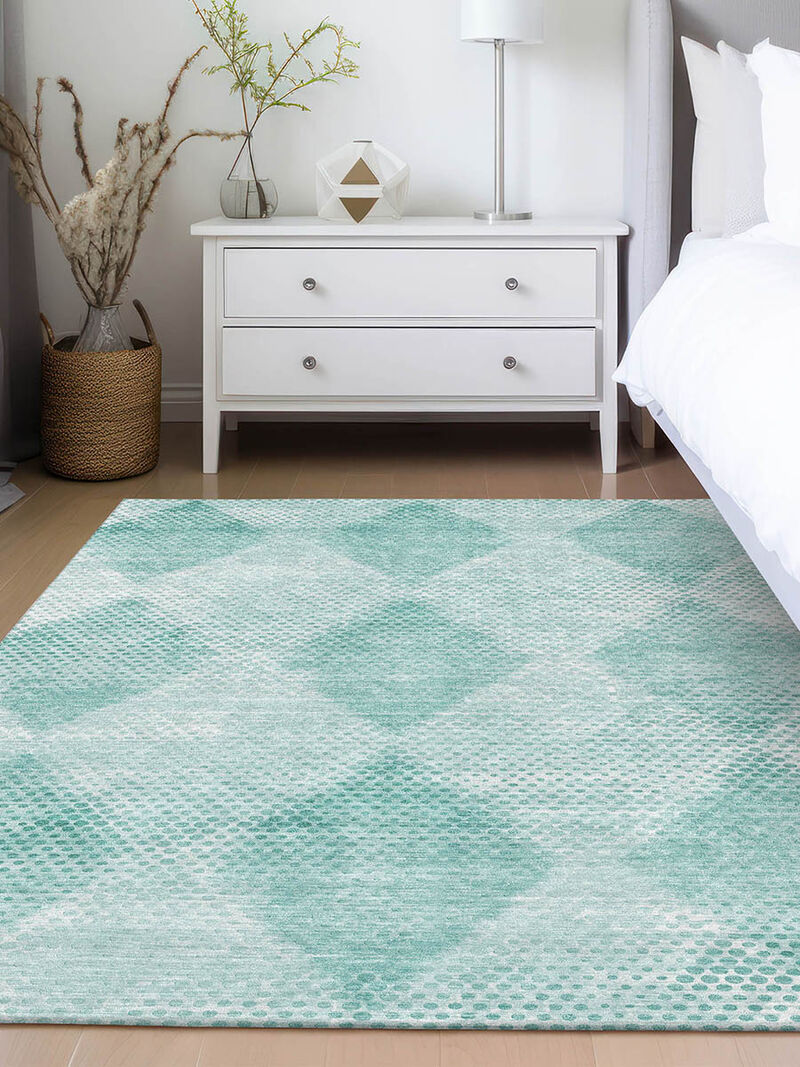Trevi TV4 Teal 9' x 12' Rug