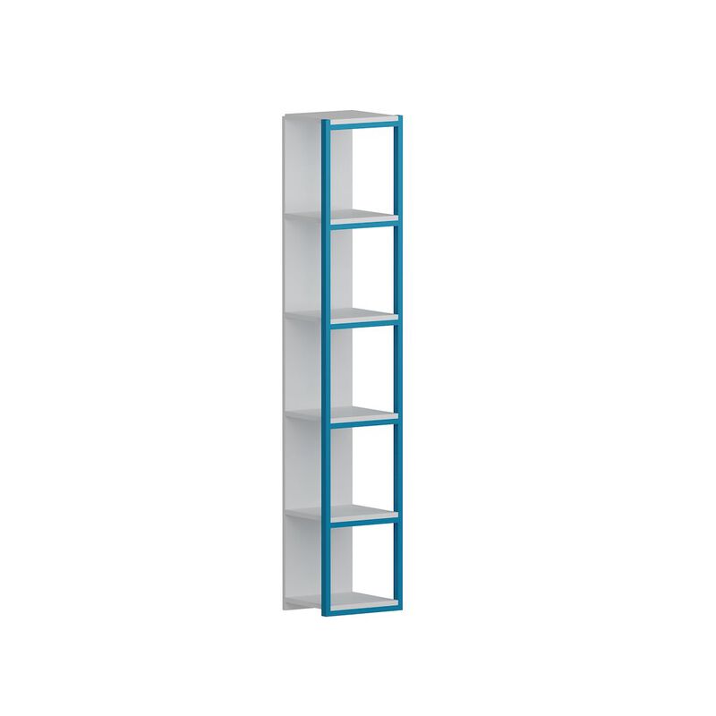 Decorotika Texas Bookcase White&Blue