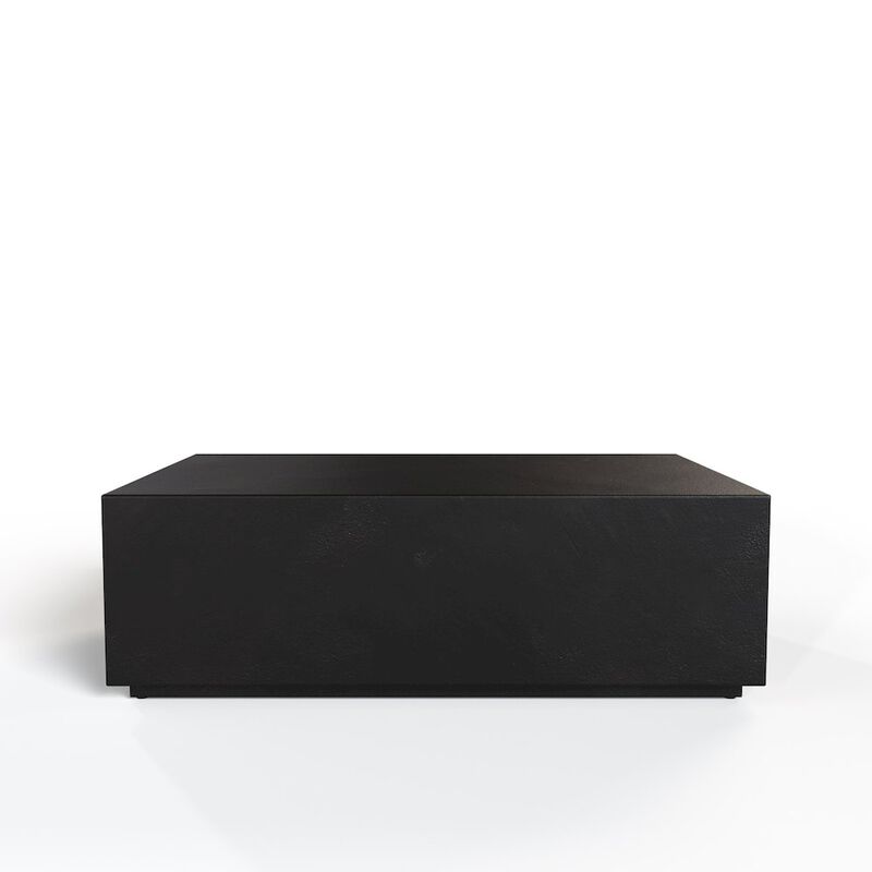 Modrest Fresno - Modern Black Concrete Coffee Table