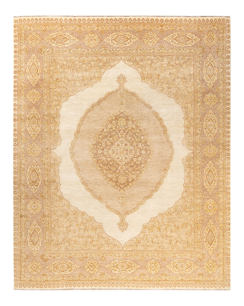 Mogul, One-of-a-Kind Hand-Knotted Area Rug  - Ivory, 8' 1" x 10' 0" image number 1