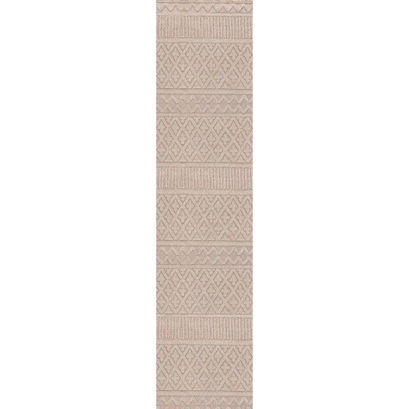 Ormond High-Low Modern Trellis Geometric Area Rug