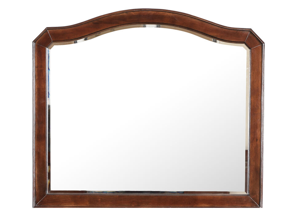 Triton 42 in. x 36 in. Modern Arch Framed Dresser Mirror