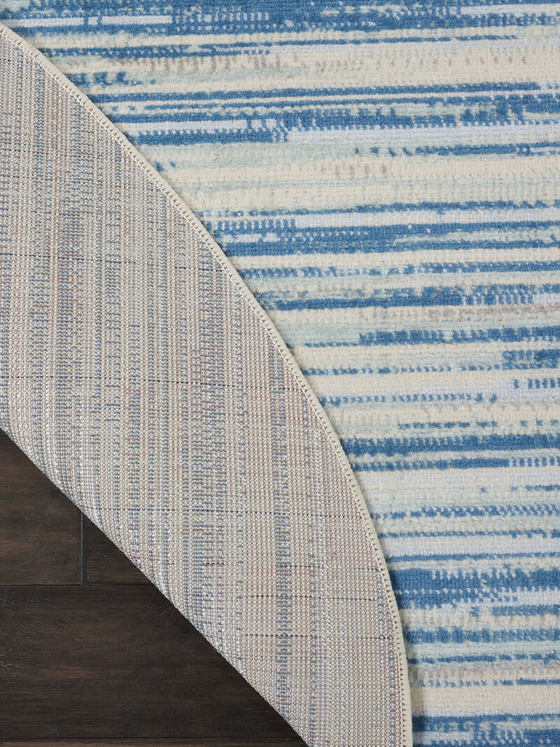 Jubilant JUB04 Blue 5'3" x Round Rug