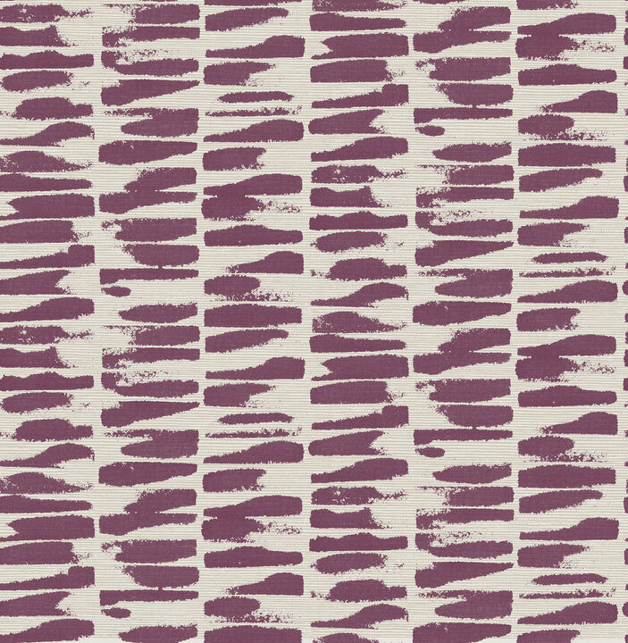 Myrtle Purple Abstract Stripe Wallpaper