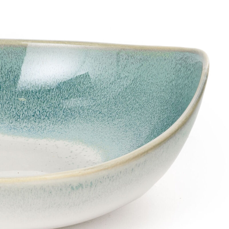 HomeRoots Set of Three Blue And White Ceramic Decorative Bowl image number 4