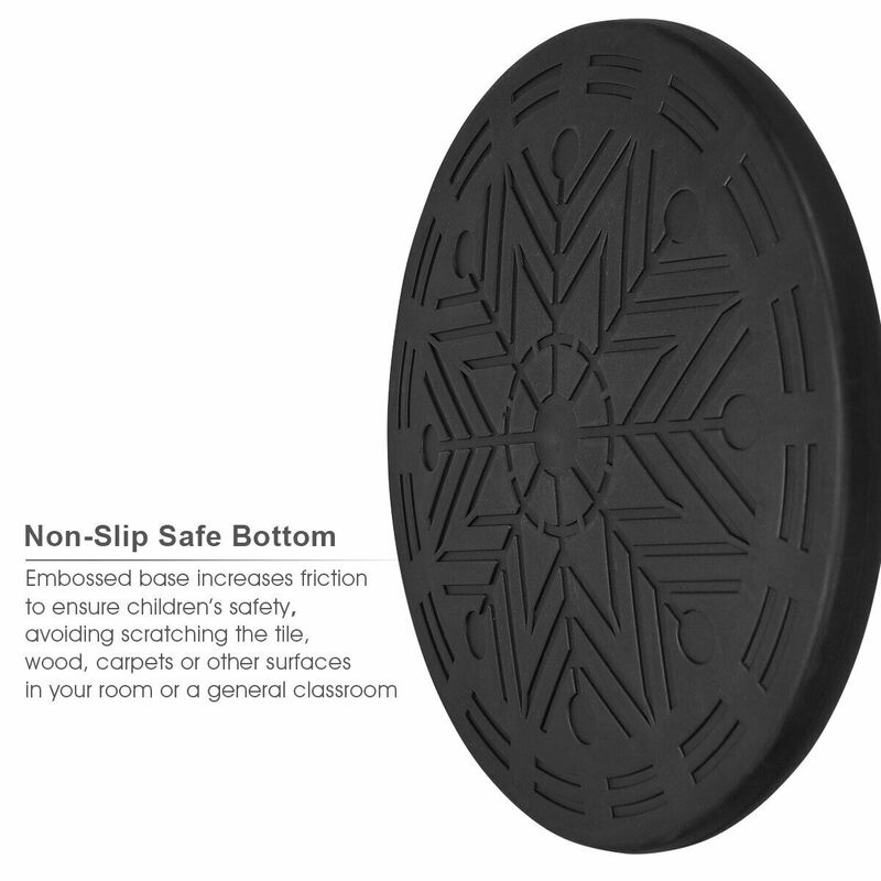 Costway Wobble Chair Height Adjustable Active Learning Stool Sitting Home Office Black