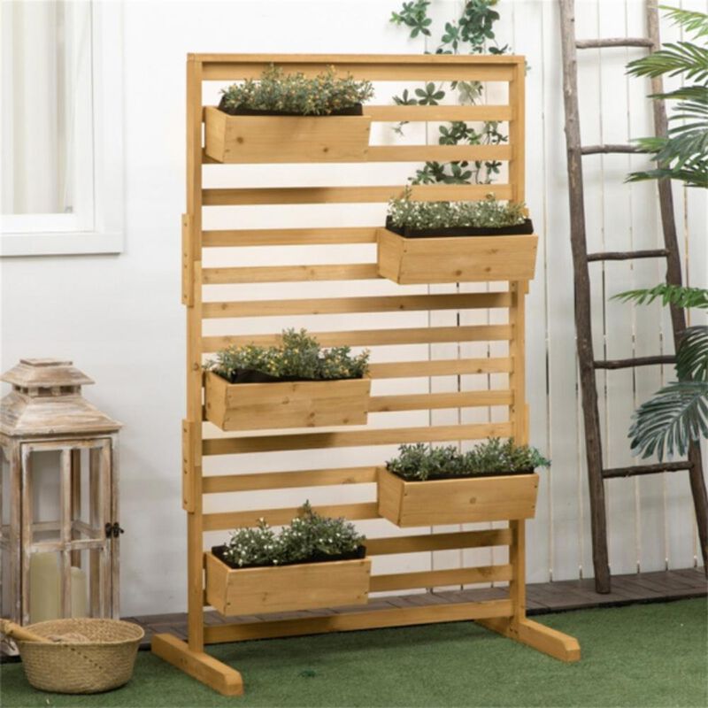 Flower Shelf & Plant Trellis Stand Multi-Tier Display for Indoor & Outdoor Climbing Plants
