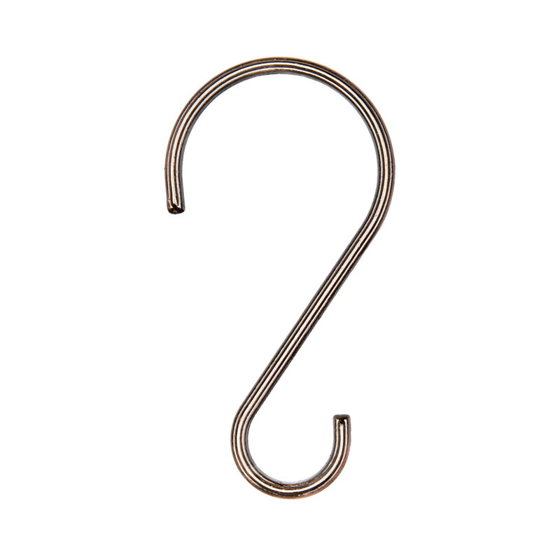 Zinc Shower Curtain Hooks, Set of 12 image number 0