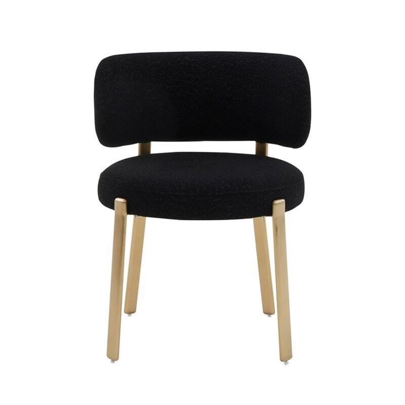 Casafoyer Margaret Black Performance Boucle Dining Chair image number 3