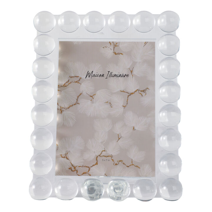 5x7 Crystal Bubble Photo Frame, Clear