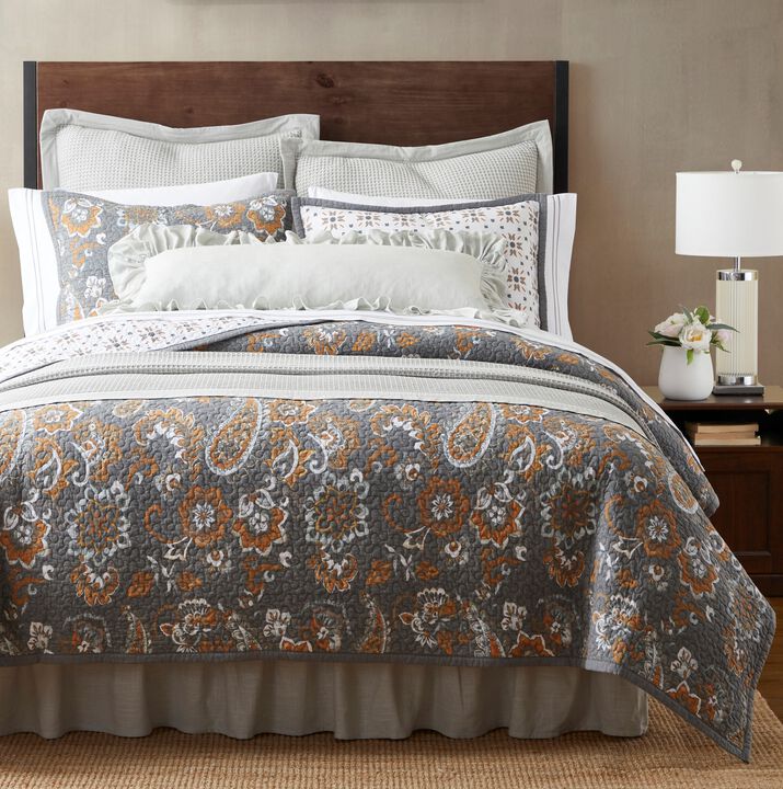 Abbie Western Paisley 3-Piece Twin Reversible Quilt Set