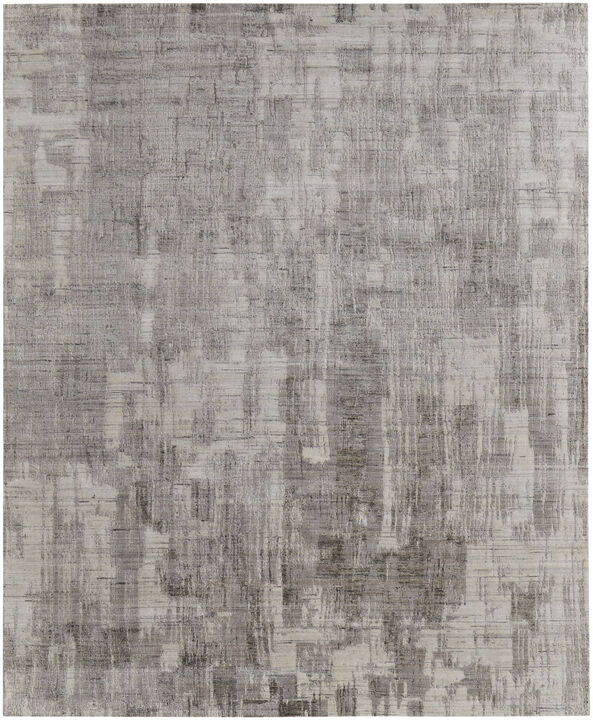 Abstract Hand Woven Worn Faded Area Rug