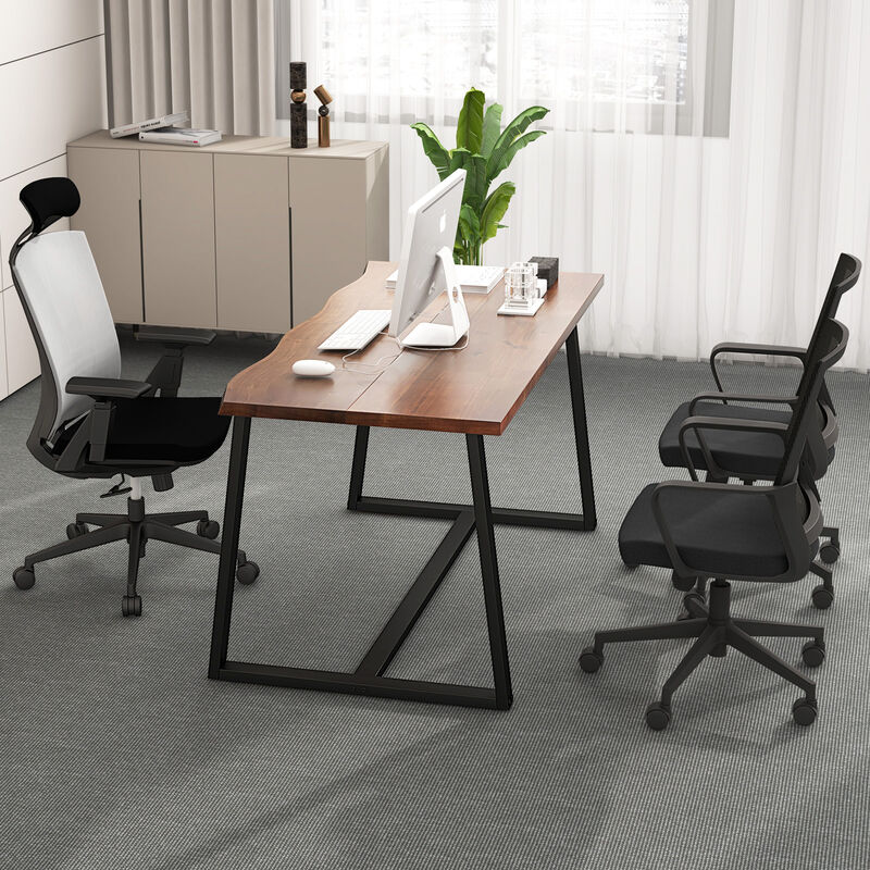 Large Dining Table with Wavy Edge for Elegant and Unique Dining Room Decor