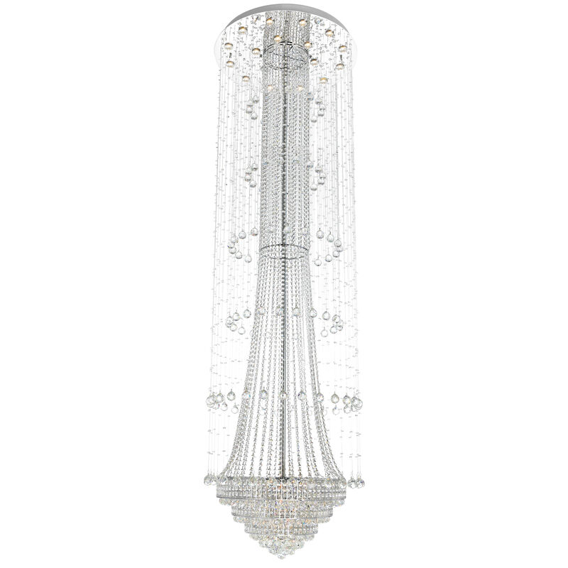 Hallway 32 Light Flush Mount With Chrome Finish