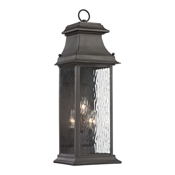 Forged Provincial 23'' High 3-Light Outdoor Sconce
