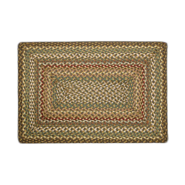 Earth Rugs Rc-51 Fir Tonal Rectangle Braided Rug 3 Feet X 5 Feet
