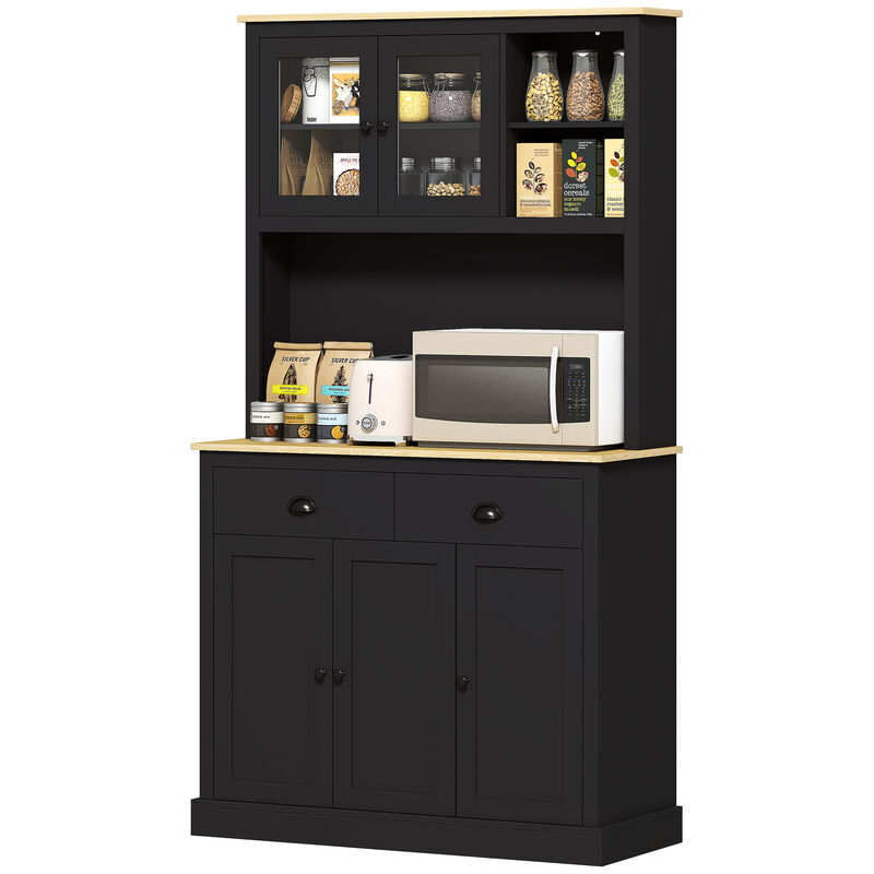 Hivvago Kitchen Storage Hutch with Adjustable Shelves image number 0