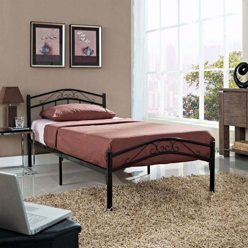 Modway - Townhouse Twin Bed Black image number 1