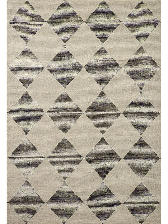 Francis FRA01 Beige/Charcoal 3'6" x 5'6" Rug