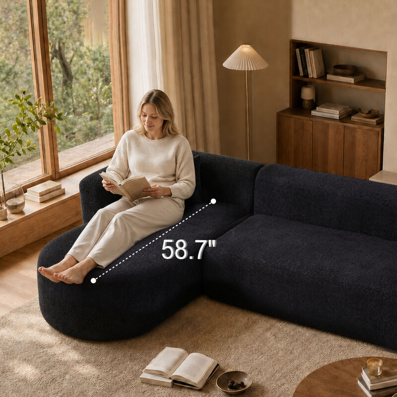 Cetram  L-Shaped Modular Sectional Sofa image number 4