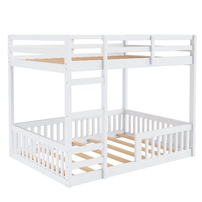 Merax Wood Bunk Bed with Ladder and Guardrails