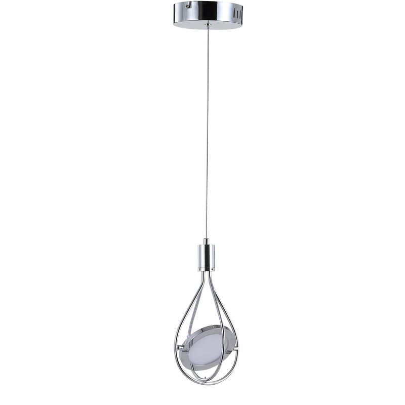 Orion 5.5" Adjustable Modern Integrated 1-Light Cluster LED Metal Pendant