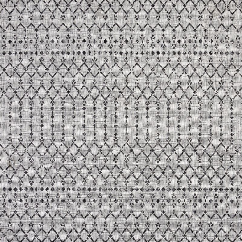 Ourika Moroccan Geometric Textured Weave Square Indoor/Outdoor Area Rug