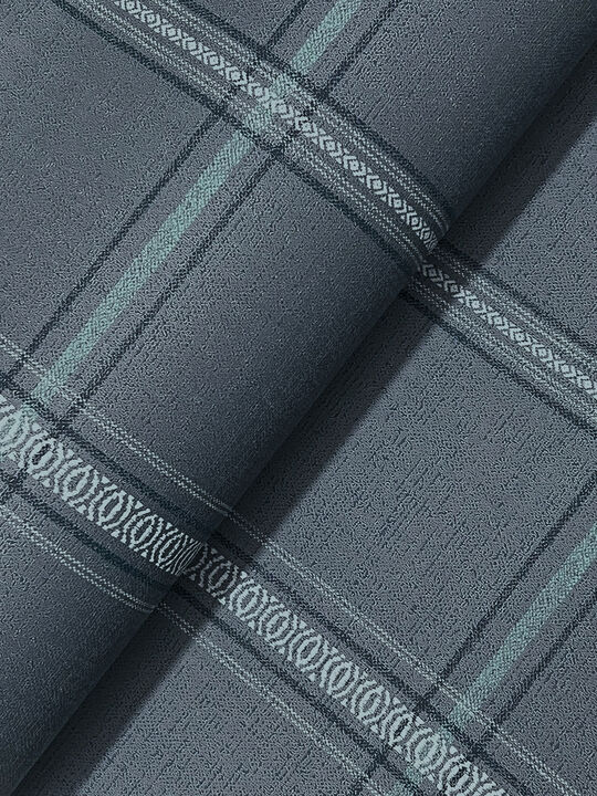 Auberge Dark Blue Plaid Wallpaper