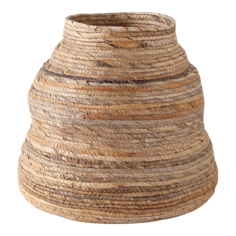 16x15" Curvy Banana Leaf Vase, Natural image number 2