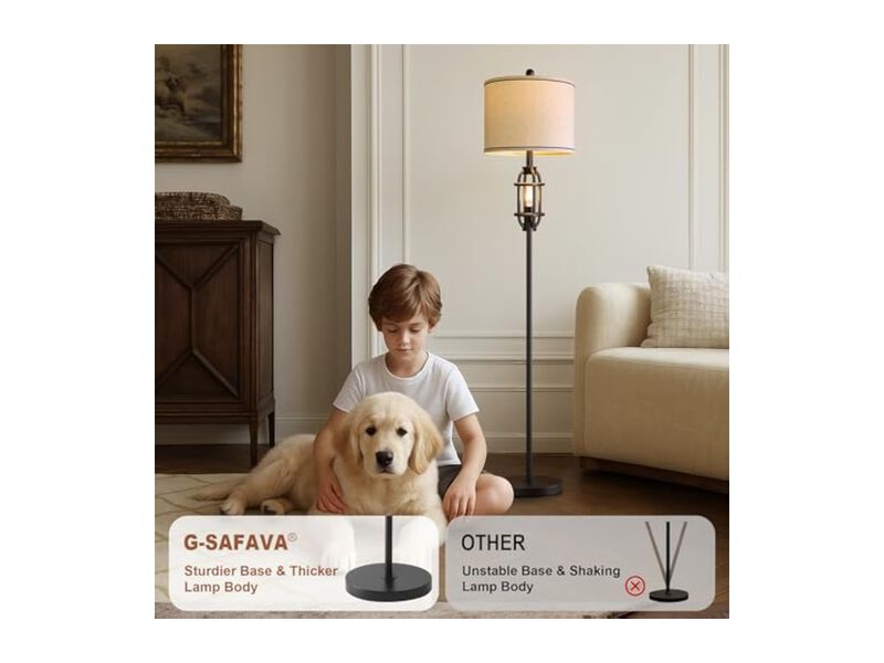 Modern Mid Century Industrial Floor Lamp For Living Room Bedroom Office image number 3