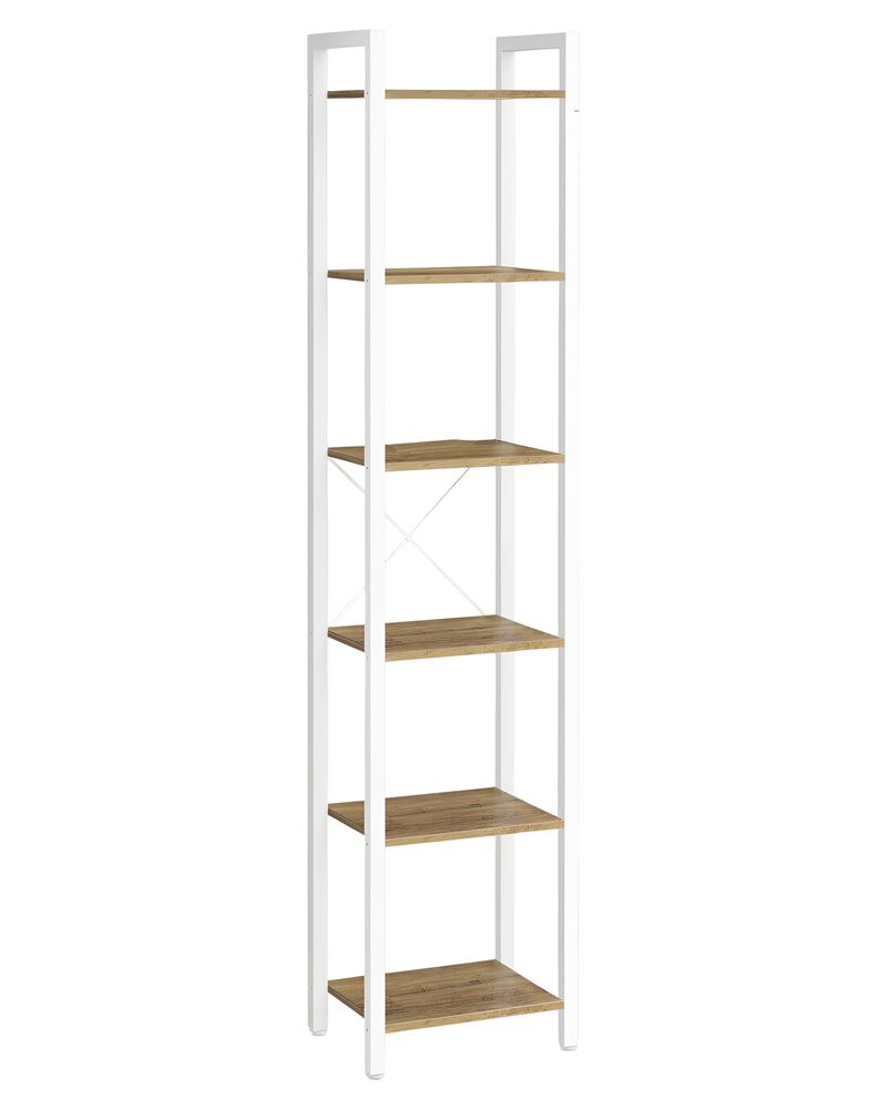 6 Tier Bookcase Storage Shelf Organizer for Home and Office image number 0