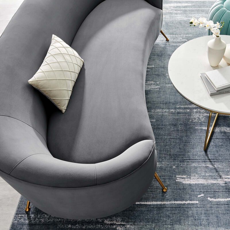 Marchesa Upholstered Performance Velvet Sofa image number 7