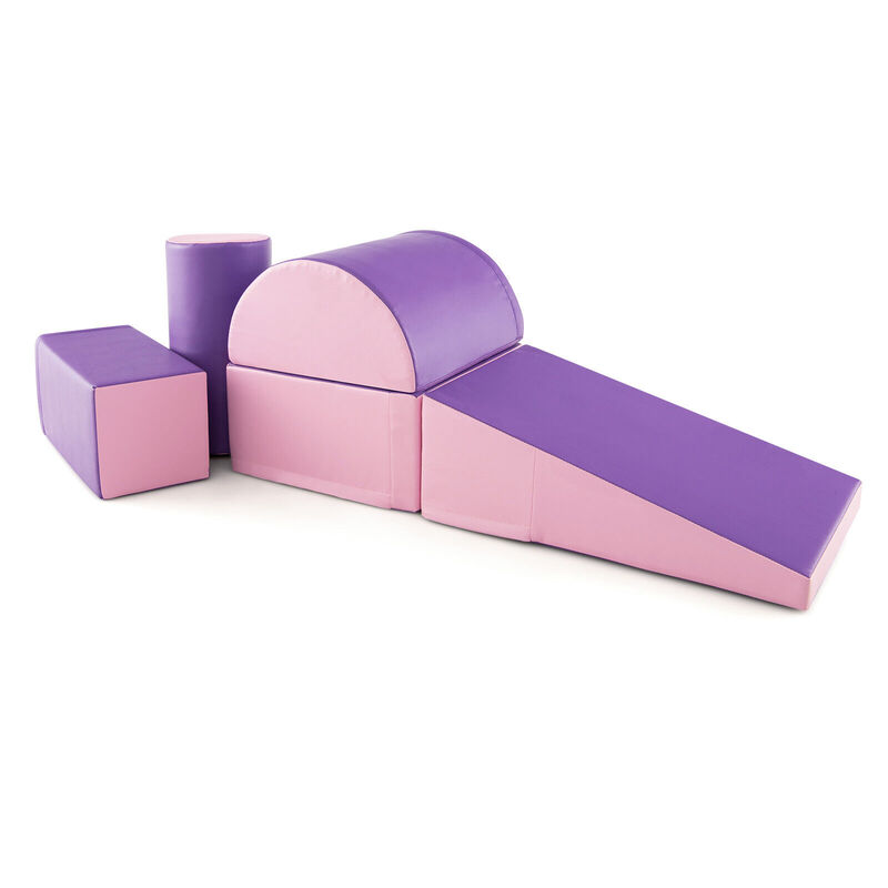 5-Piece Modular Climbing and Crawling Foam Playset for Kids