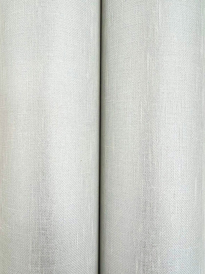Sheer Linen White Wallpaper (Set of 2) image number 2