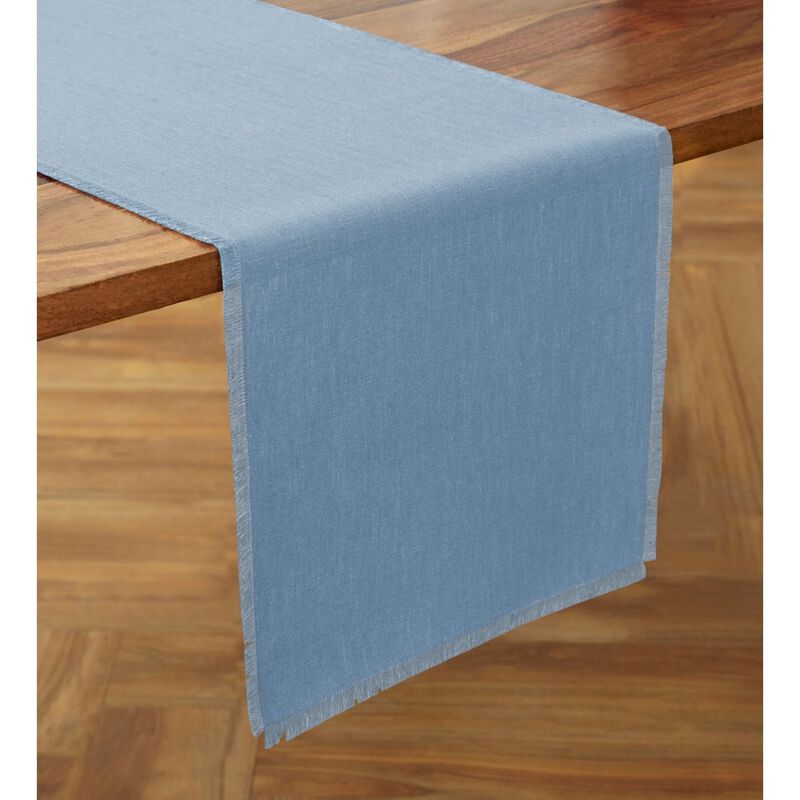 Solino Home 100% Pure Linen Table Runner - Fringe
