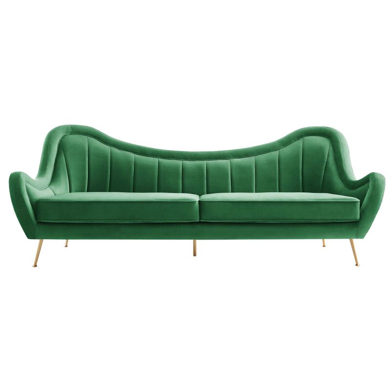Cheshire Channel Tufted Performance Velvet Sofa image number 0