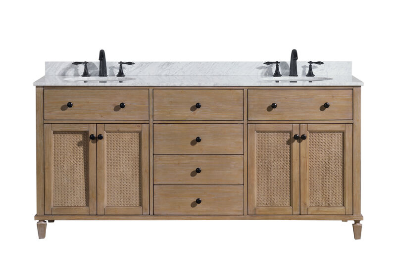 Annie 72" Bathroom Vanity Weathered Fir image number 0