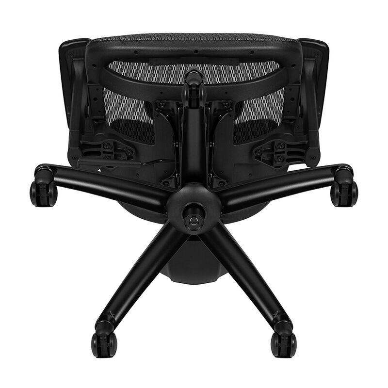 LO Ergonomic Mesh Office Chair with 2-to-1 Synchro-Tilt, Adjustable Headrest, Lumbar Support, and Adjustable Pivot Arms in Black image number 5