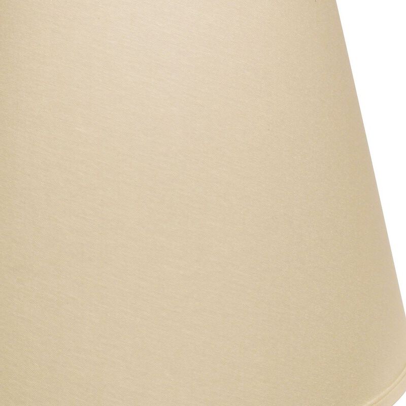 Hivvago 18" Parchment Biege Empire Linen Lampshade